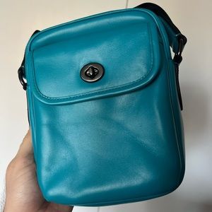Turquoise coach heritage crossbody men’s bag